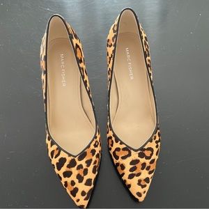 Marc Fischer sz 6.5 leopard pumps w chunky comfy heel